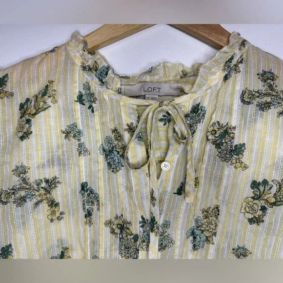 Pre-owned, Ann Taylor Loft women's blouse, size S Beautiful EUC 100% cotton - Picture 6 of 11